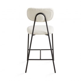 Cyan Counter Chair: Ivory Linen